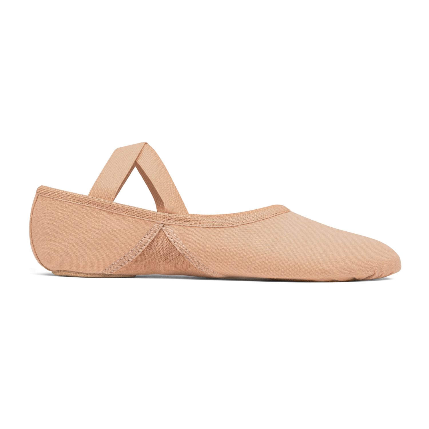 Ballettschläppchen Vegan Piqué 1007 Ballettschläppchen vegan farbe tan