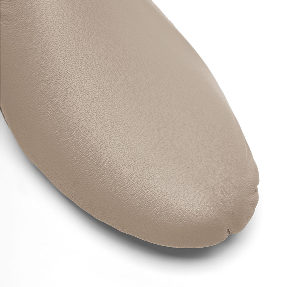 Jazzschuhe aus Leder und Stretcheinsatz mit geteilter Gummisohle JZE45 Jazzschuhe aus Leder mit Stretcheinsatz und geteilter Gummisohle tan
