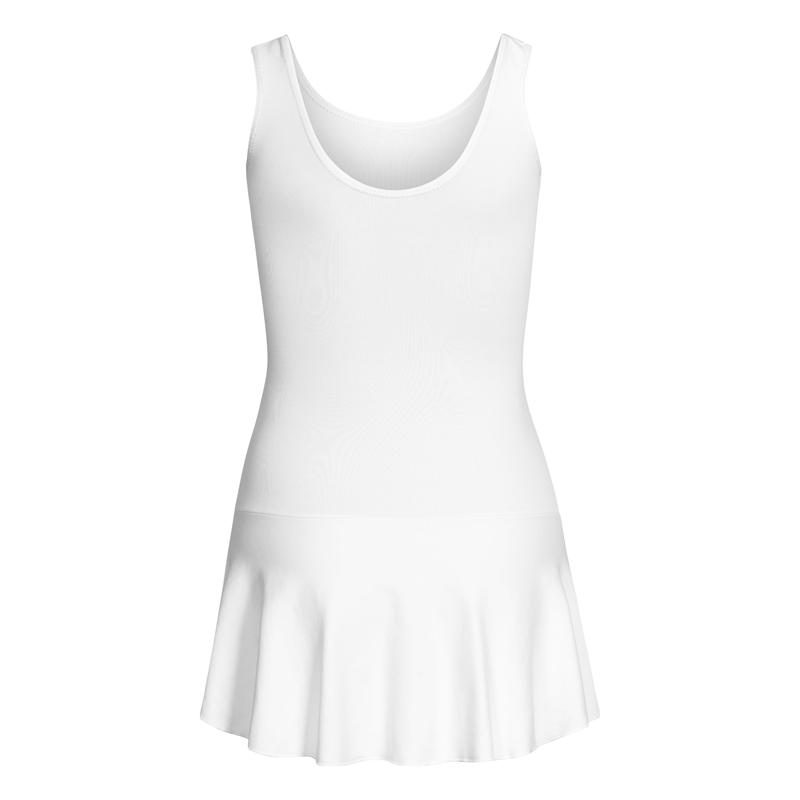 Kids Leotard with Skirt SL179 Kinder Trikot mit Röckchen weiß