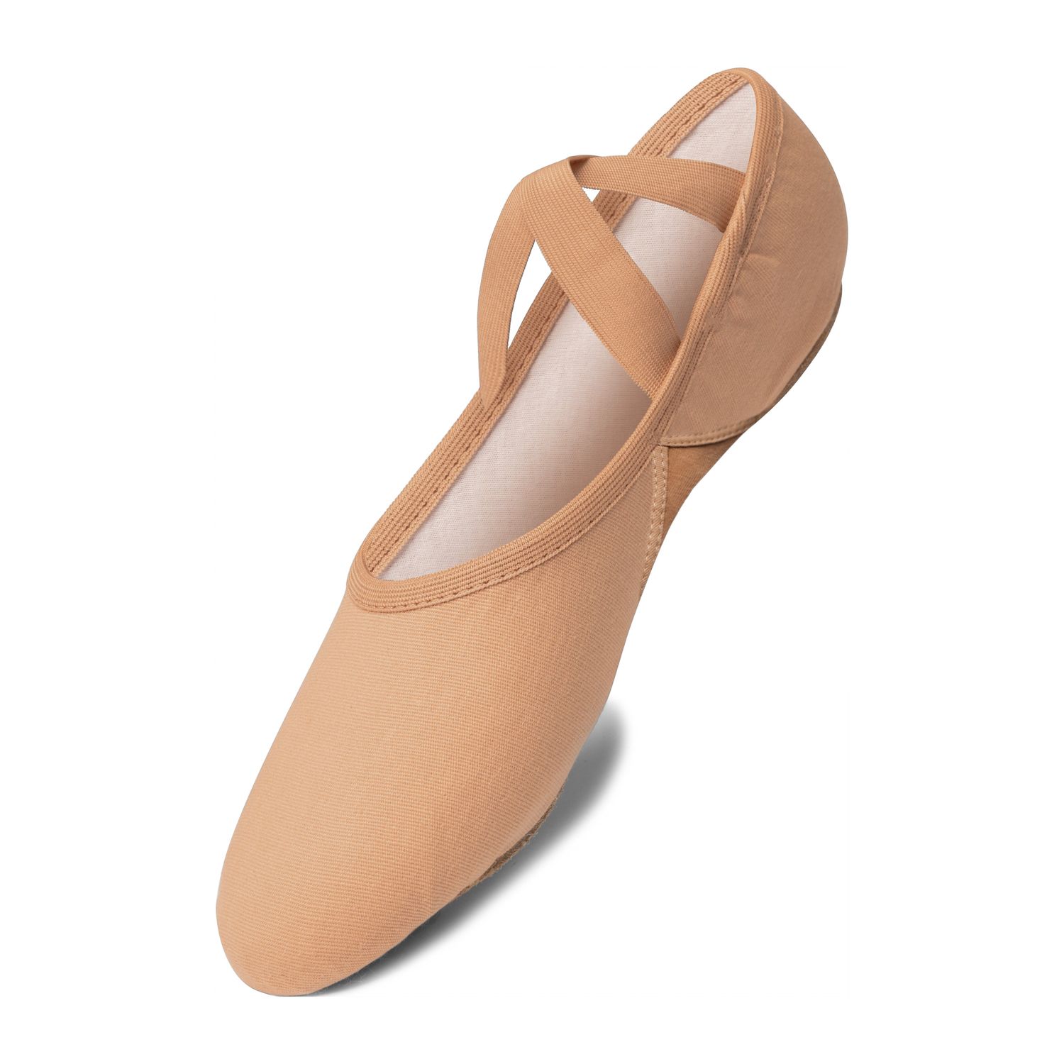 Ballettschläppchen Vegan Piqué 1007 Ballettschläppchen vegan farbe tan