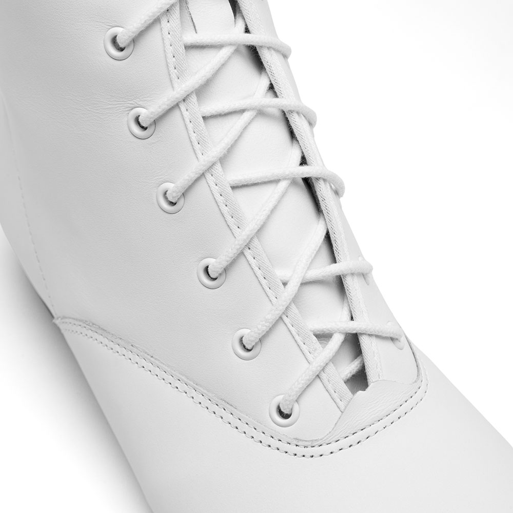 Traditions Gardestiefel  aus Leder mit Gummisohle 4150 Traditions Gardestiefel Leder mit Gummisohle Weiß