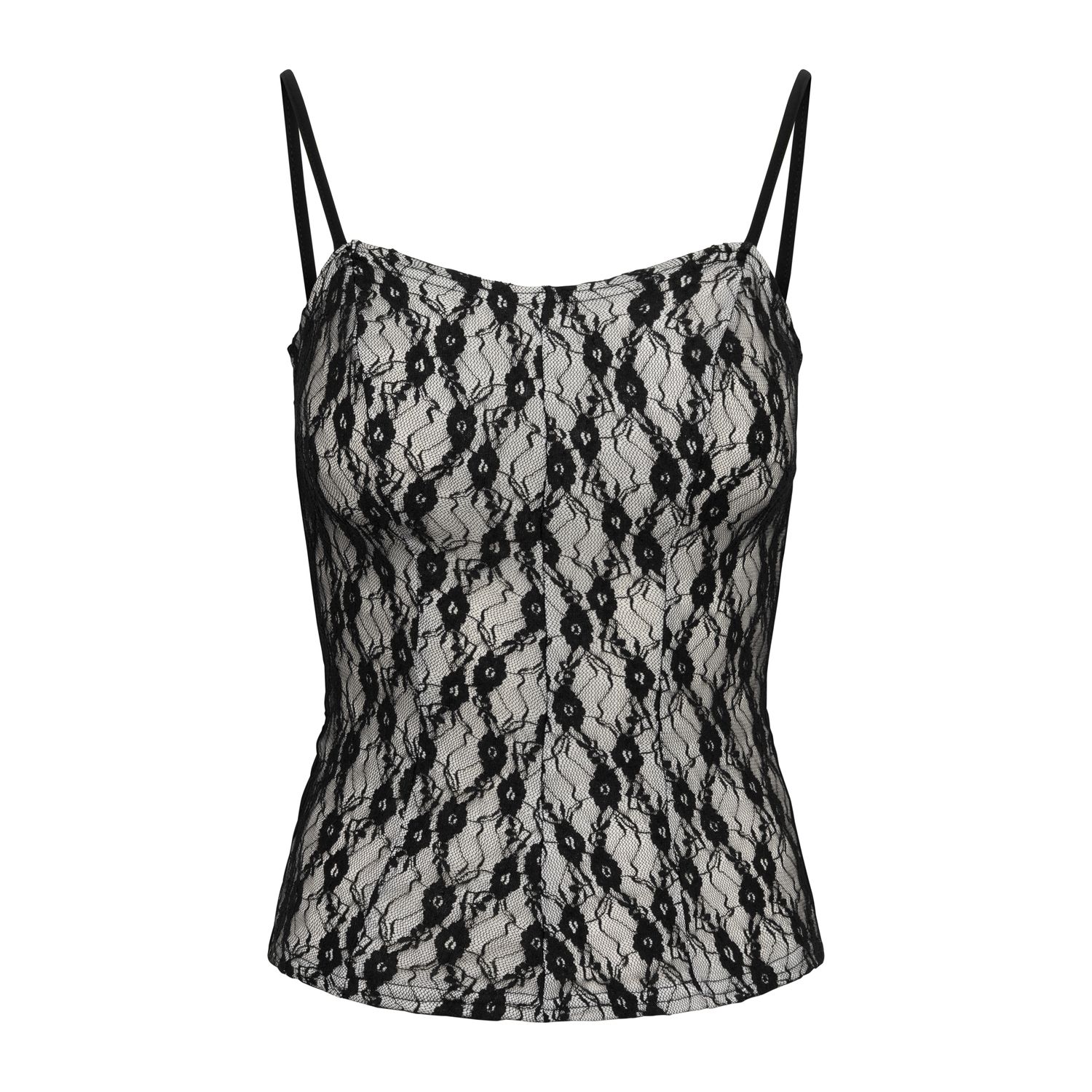 Damen Tanz Top Cassis RU5526 Damen Top schwarz/creme