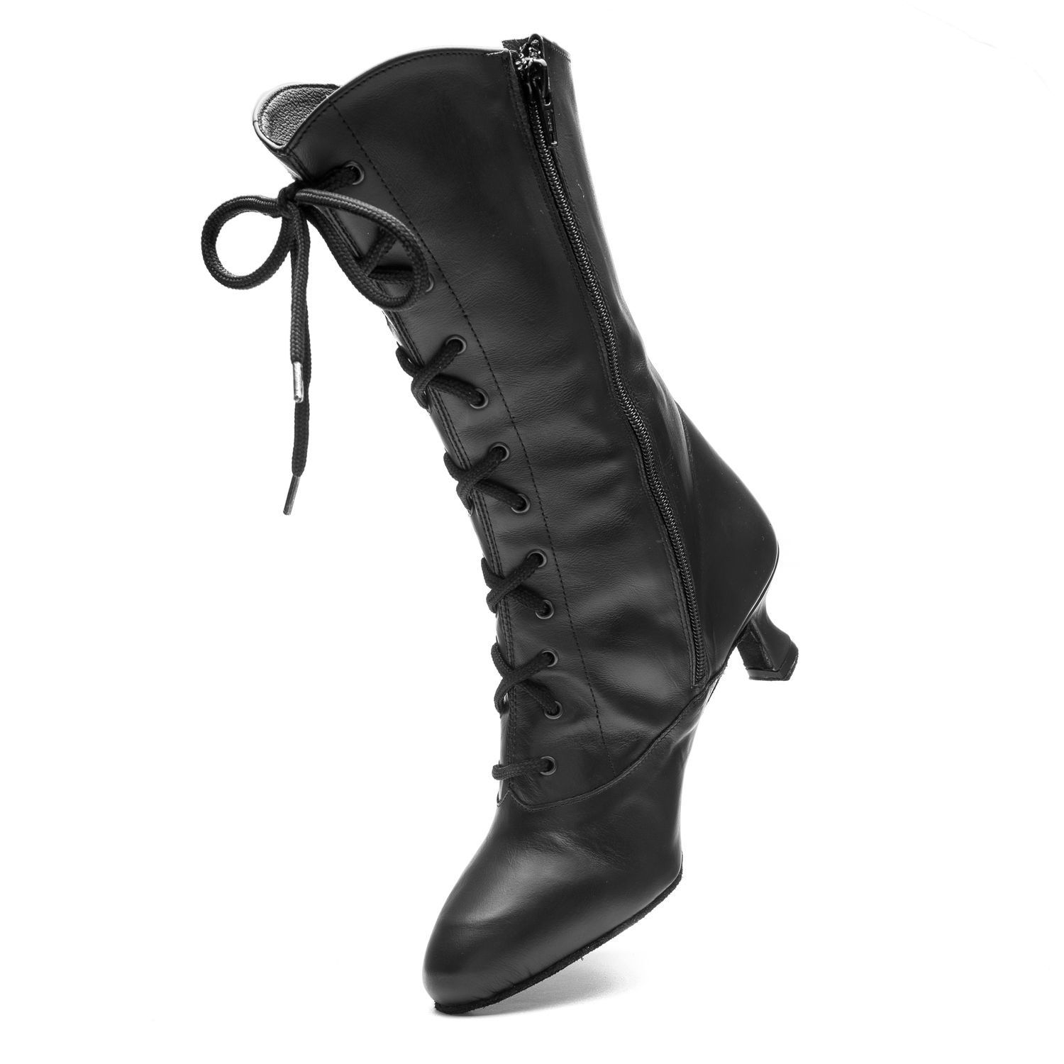 CanCan leather boots with chrome leather sole 2316 CanCan Stiefel aus Leder mit Chromledersohle schwarz