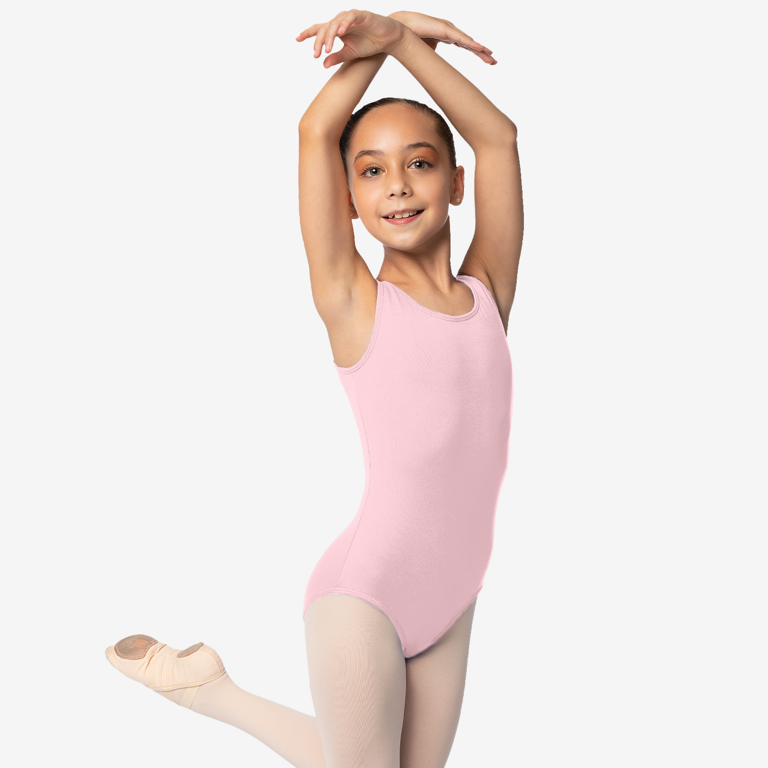 Kinder Ballett Trikot ohne Arm SL09 Mädchen Trikot hellpink