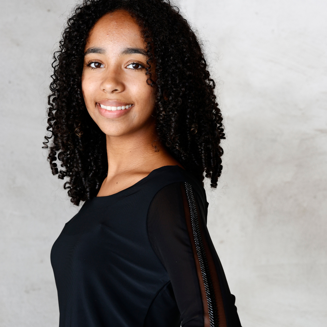 Tanzshirt 3/4 Ärmel Schwarz