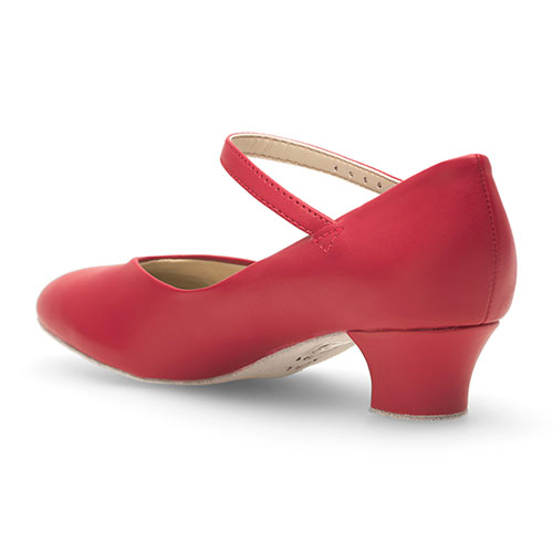Damen Charakterschuhe mit Ristriemchen CH791 Damen Charakterschuhe Rot