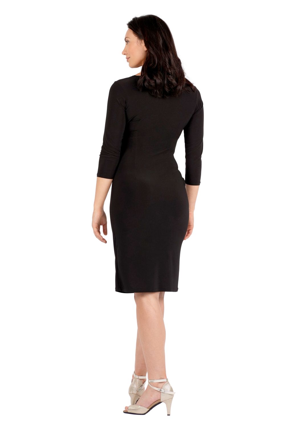 Women's dance dress RU5523 Damen Tanzkleid schwarz