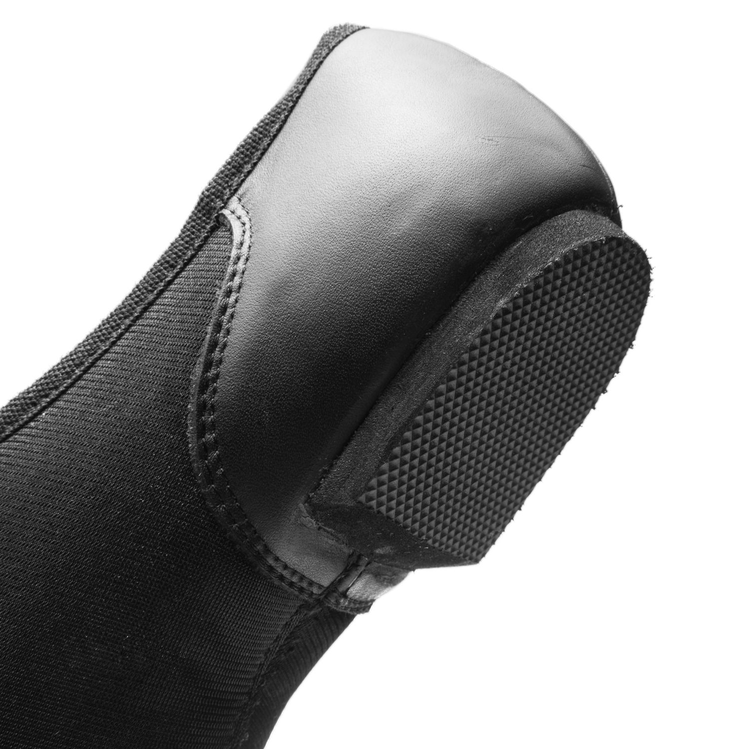 Jazzschuhe aus Leder und Neopreneinsatz mit geteilter Chromledersohle und EVA-Absatz 1275 Jazzschuhe aus Leder und Neopreneinsatz mit geteilter Chromledersohle und EVA-Absatz schwarz