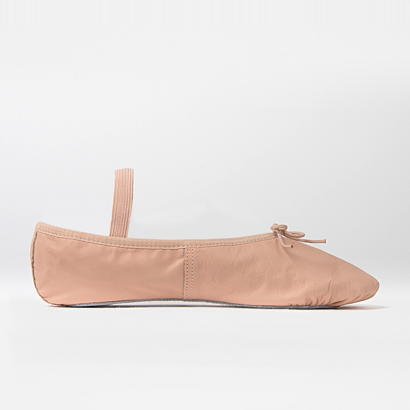 Ballettschläppchen Leder Durchgehende Chromledersohle 1000 Ballettschläppchen Pink