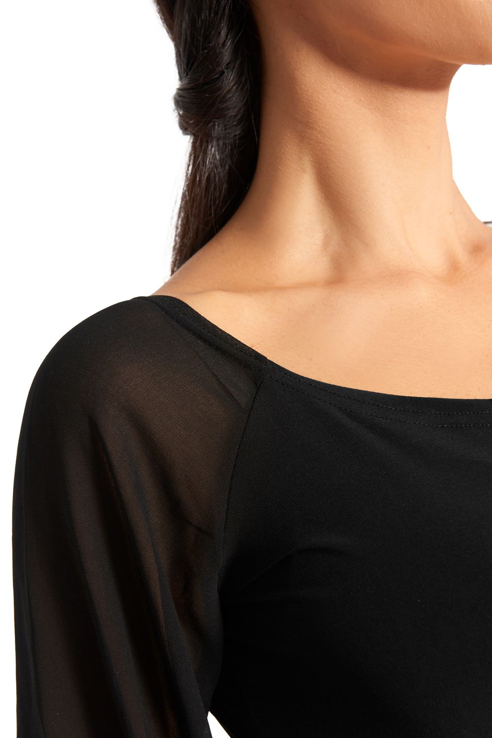 Rumpf Tanzkleid mit Chiffon-Ärmel TOULOUSE RU5512 Rumpf Tanzkleid mit Chiffon-Ärmel TOULOUSE RU5512