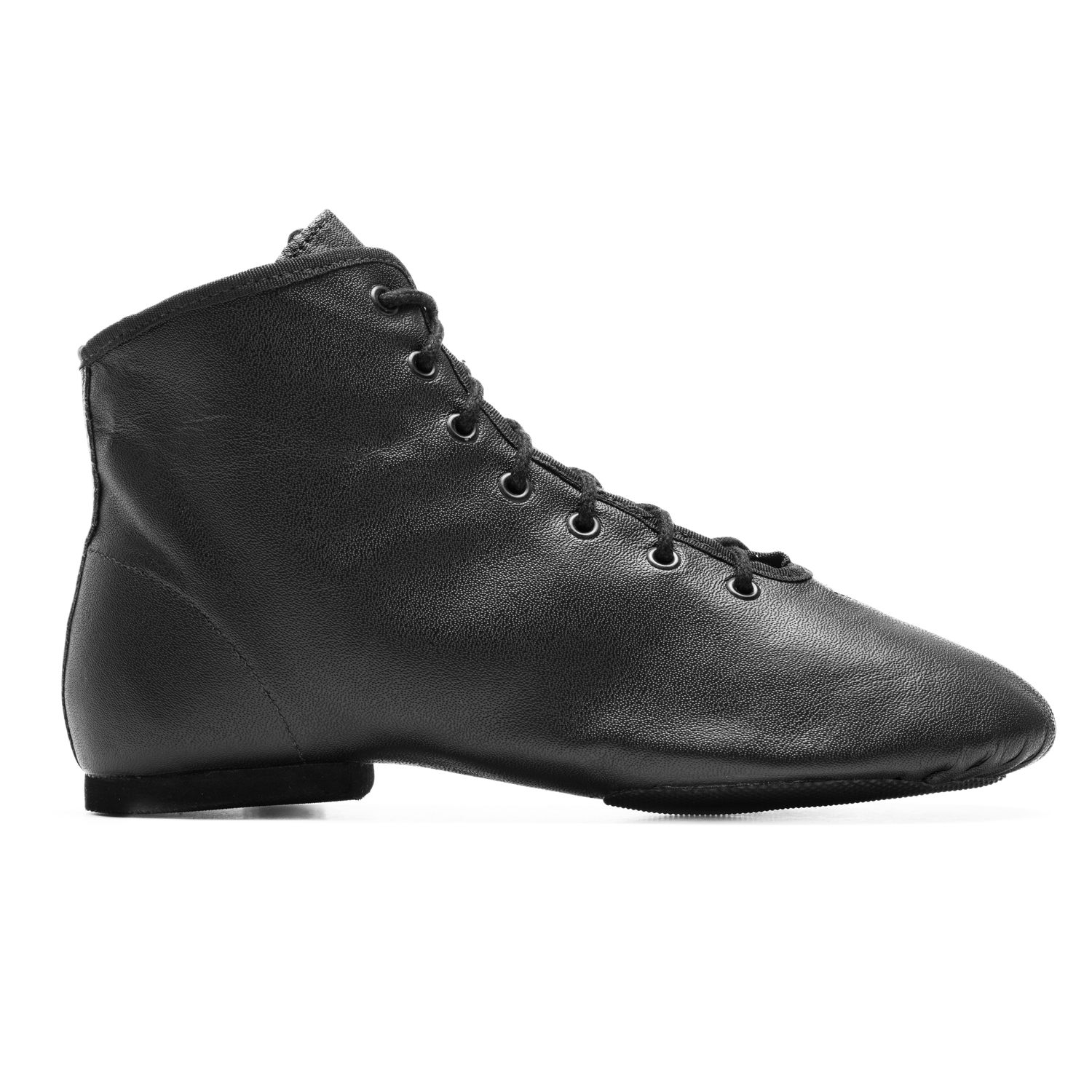 HIT V Gardestiefel aus Leder niedrig geschnitten mit geteilter Gummisohle 4128 Gardestiefel Hit V geteilte Gummisohle niedriger Schaft Schwarz