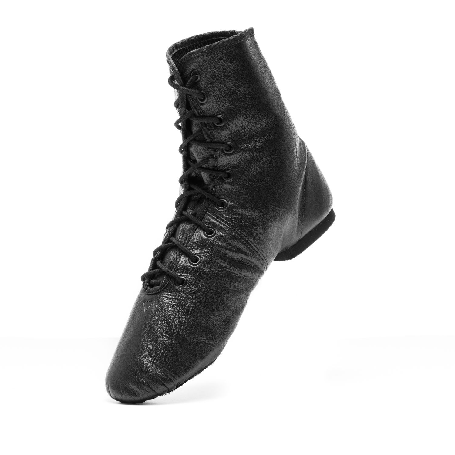 HIT IV Gardestiefel aus Leder hoch geschnitten mit geteilter Chromledersohle und Gummiabsatz 4127 Gardestiefel Hit IV geteilte Chromledersohle  hoher Schaft schwarz