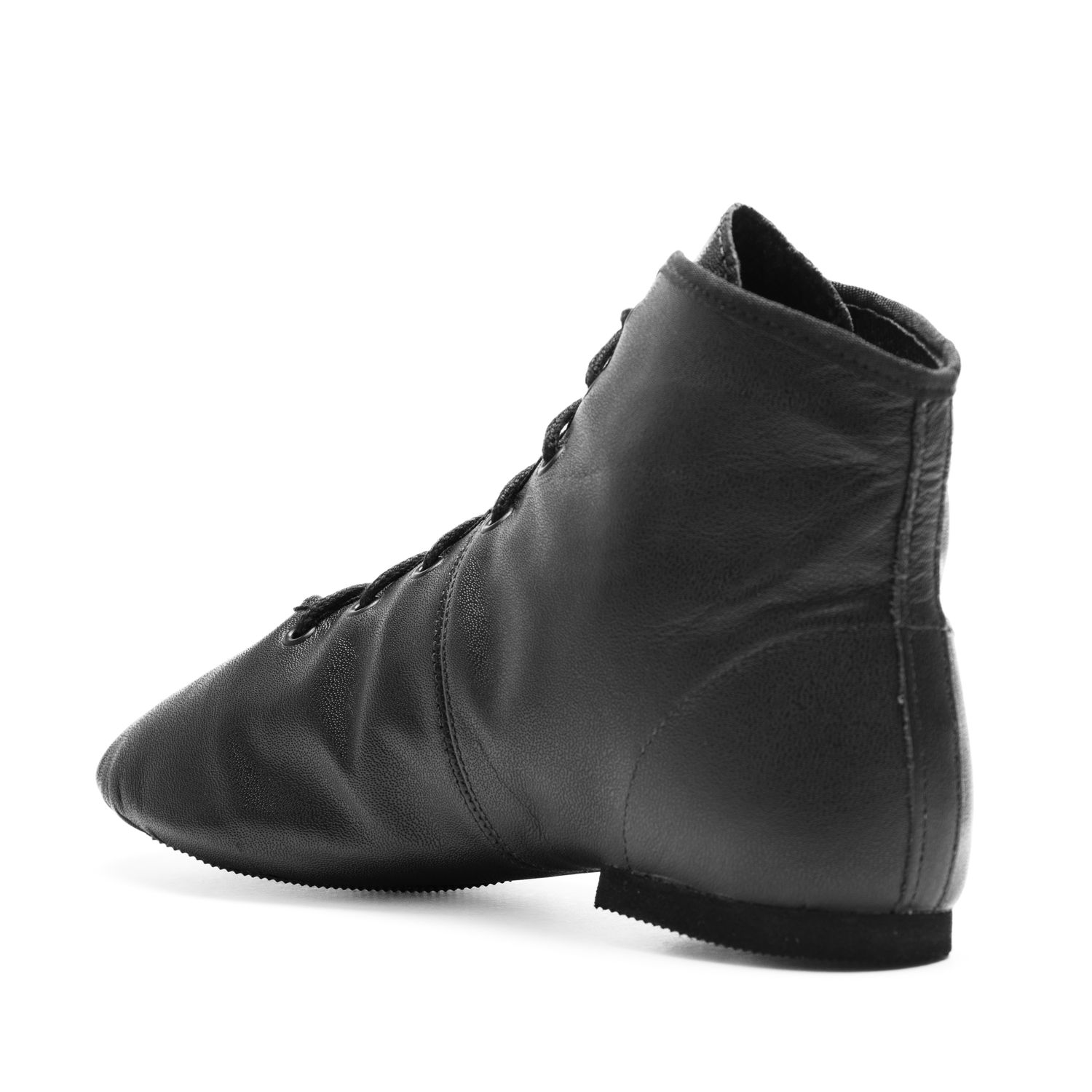 HIT V Gardestiefel aus Leder niedrig geschnitten mit geteilter Gummisohle 4128 Gardestiefel Hit V geteilte Gummisohle niedriger Schaft Schwarz