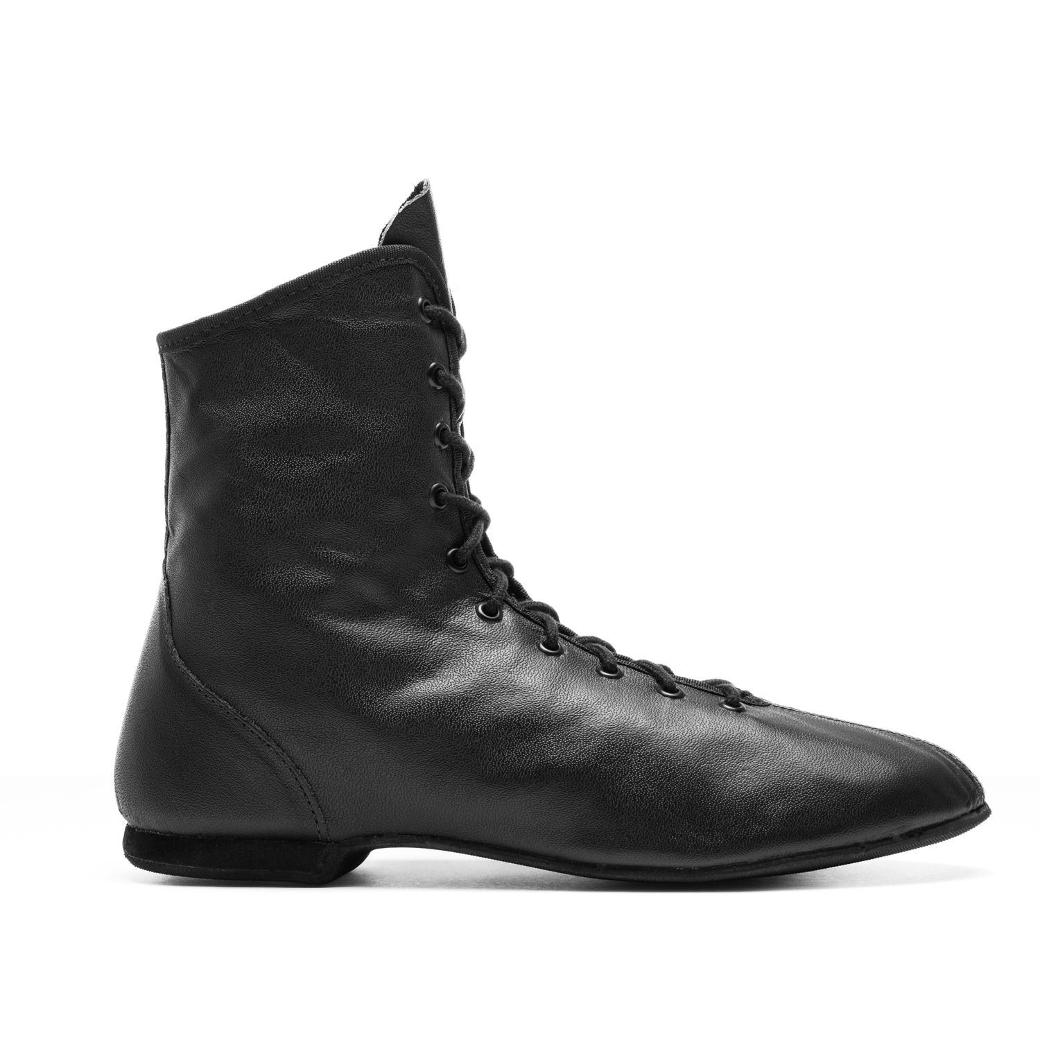 Hit I Gardestiefel aus Leder hoch geschnitten mit durchgehender Gummisohle 4120 Schwarzer Gardestiefel, hoch, durchgehende Gummisohle