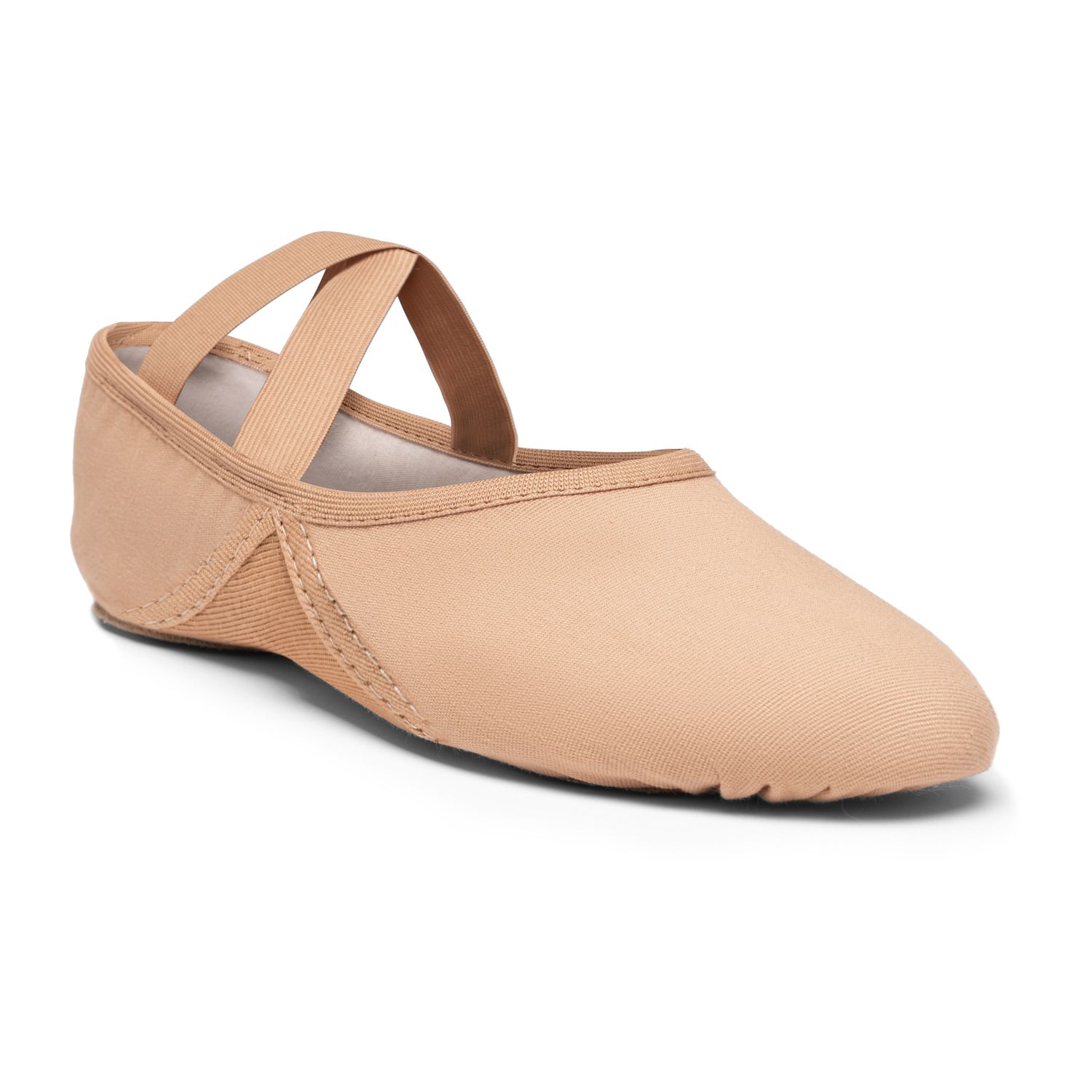 Ballettschläppchen Vegan Piqué 1007 Ballettschläppchen vegan farbe tan
