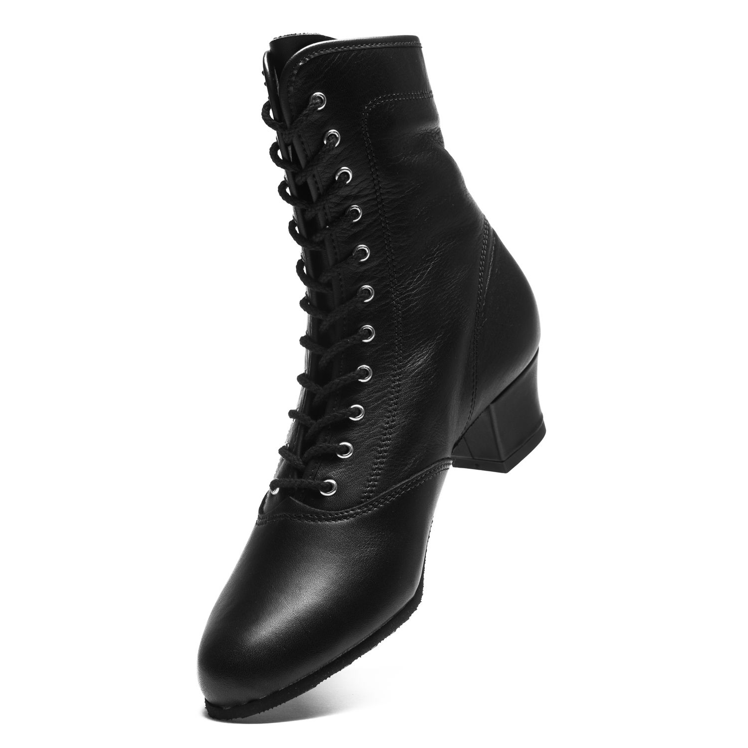 Lola Gardestiefel mit Ösen aus Leder mit Porosohle 8915 Lola Gardestiefel mit Ösen aus Leder mit Porosohle schwarz