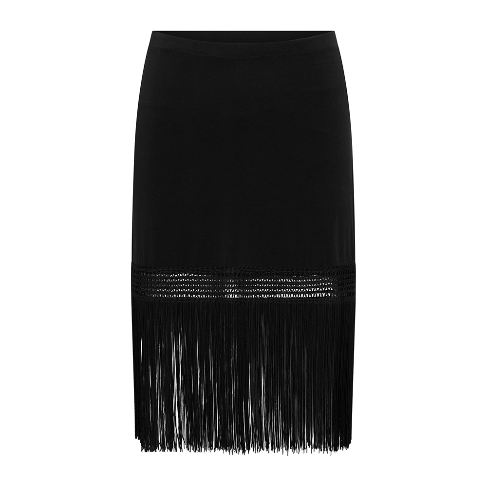 Damen Rock mit Fransen Luminis RU5091