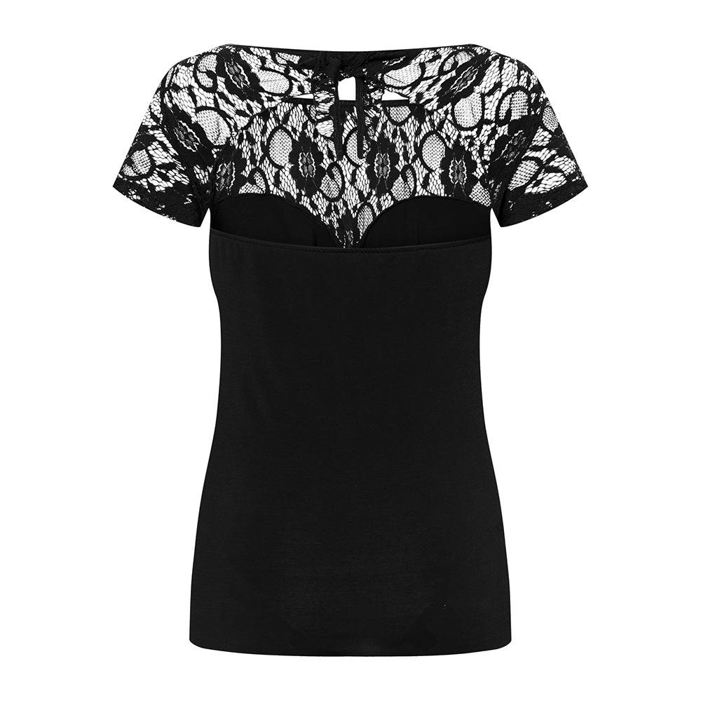 Damen Tanztop Herzausschnitt Schwarz 