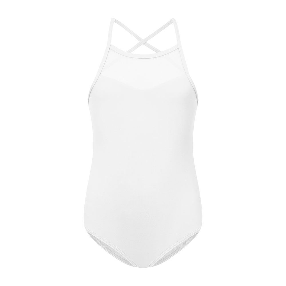 Ballet children's leotard mesh detail and low back R3121-c