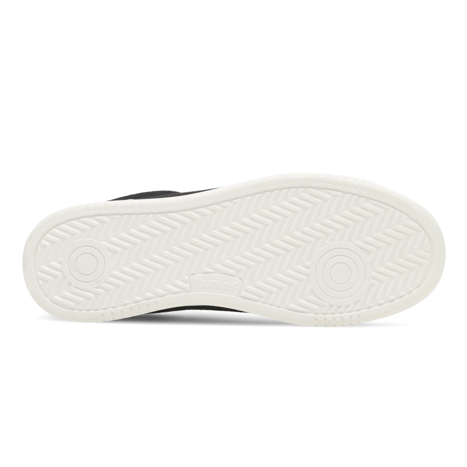 Leo Tanzsneaker aus Leinen 1534 Tanzsneaker schwarz mit weißer Sohle