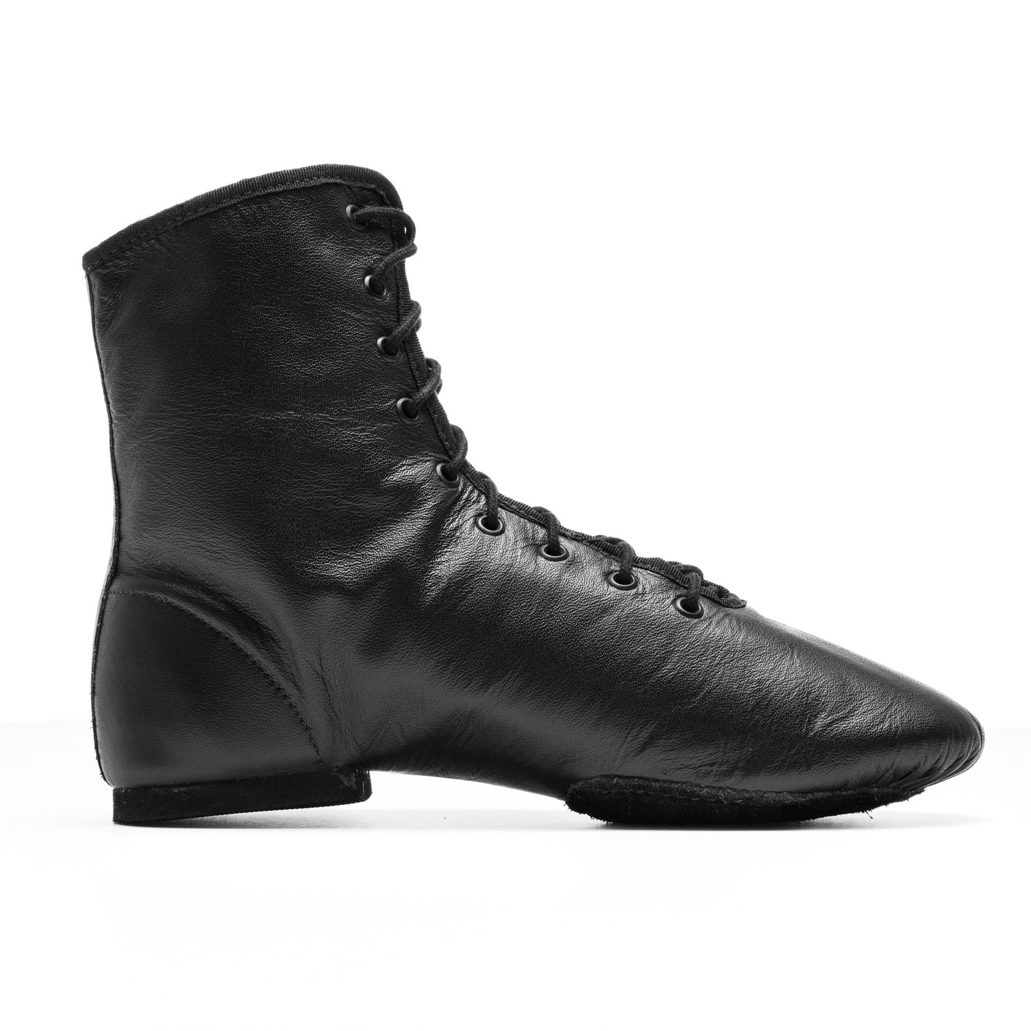 HIT IV Gardestiefel aus Leder hoch geschnitten mit geteilter Chromledersohle und Gummiabsatz 4127 Gardestiefel Hit IV geteilte Chromledersohle  hoher Schaft schwarz