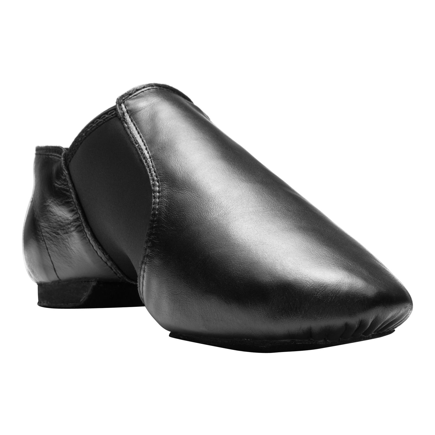 Jazzschuhe aus Leder und Stretcheinsatz mit geteilter Chromledersohle 1250 Jazzschuhe aus Leder mit Stretcheinsatz und geteilter Chromledersohle schwarz