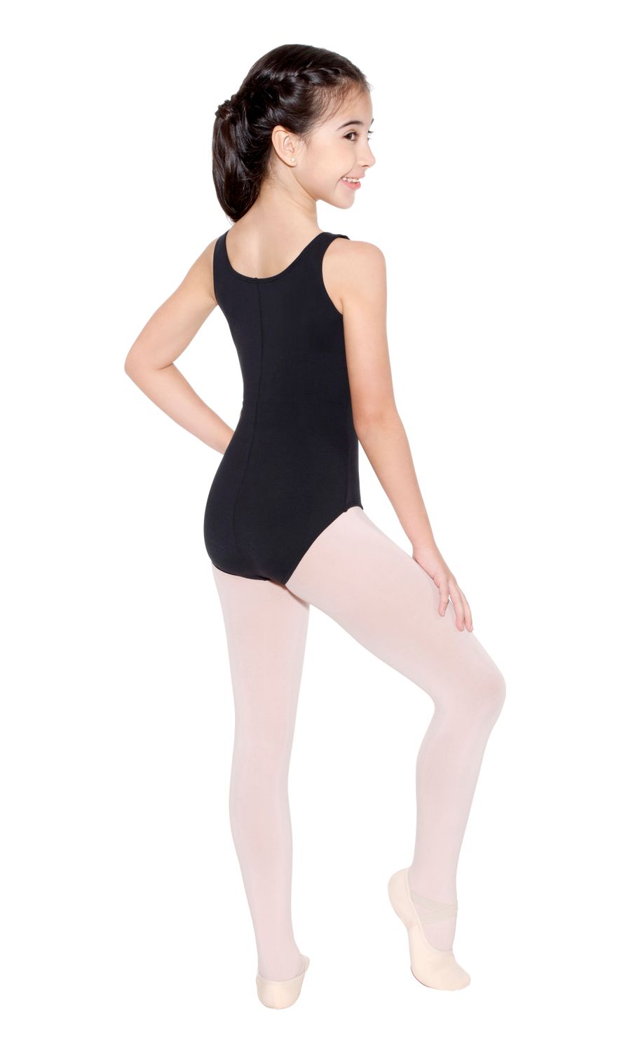 Children's sleeveless ballet leotard SL09 Mädchen Trikot schwarz