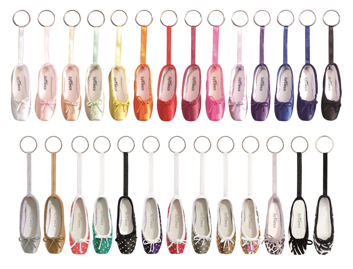 So Danca Mini Lace Shoe Keychains KCE So Danca Mini Lace Shoe Keychains KCE