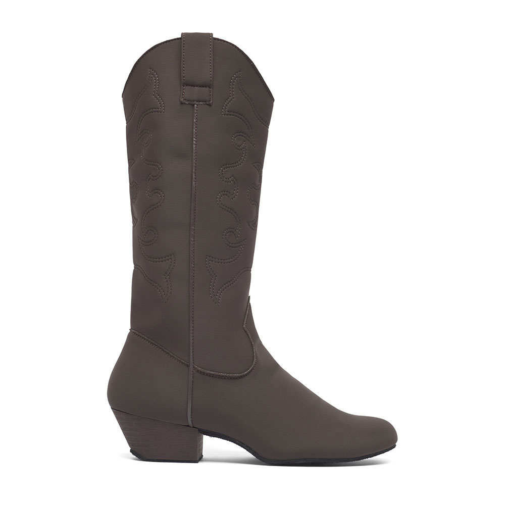 Cody Line Dance Stiefel aus Stretchgewebe (Lycra) mit Chromledersohle 8811 Cody Line Dance Stiefel aus Stretchgewebe (Lycra) mit Chromledersohle braun