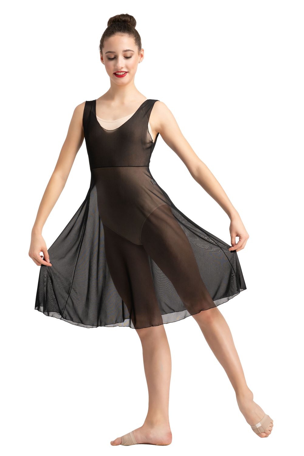 Rumpf Tunica Ariana RU3670 transparent in Schwarz  Rumpf Tunica Ariana RU3670 transparent in Schwarz