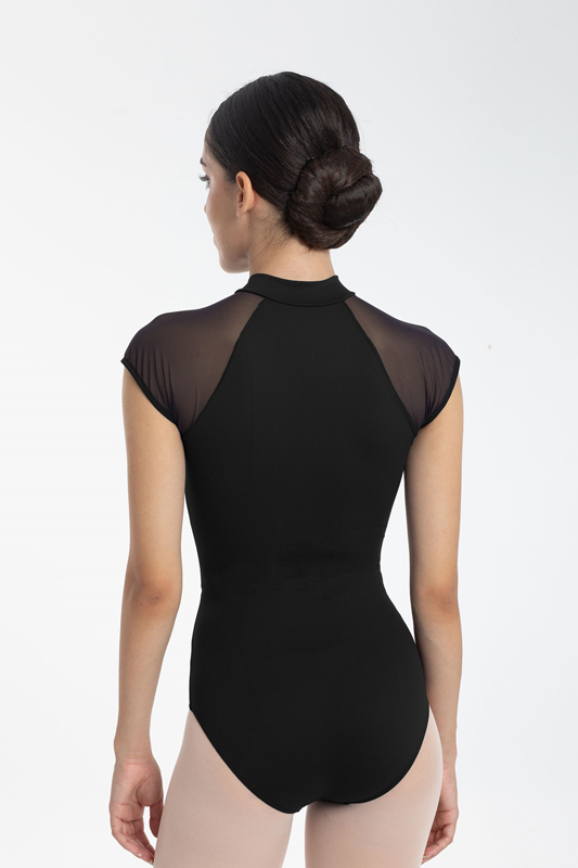 Damen Trikot Bodymerzip 31254 Damen Trikot schwarz