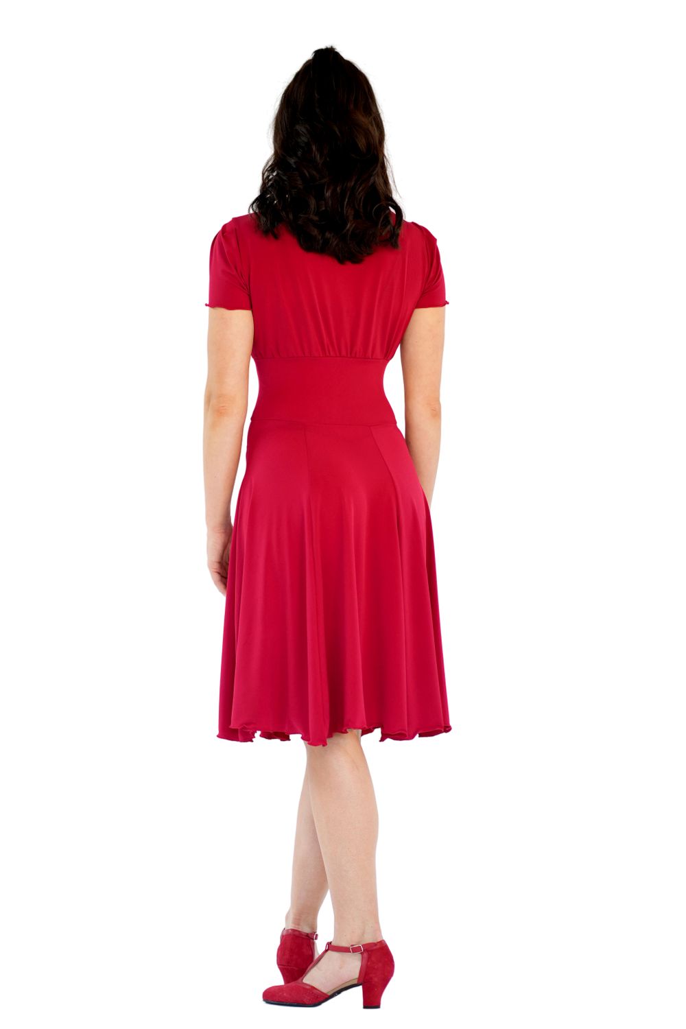 Damen Kleid mit Kurzarm Augusta RU5751 Damen Kleid mit Kurzarm Augusta  rot