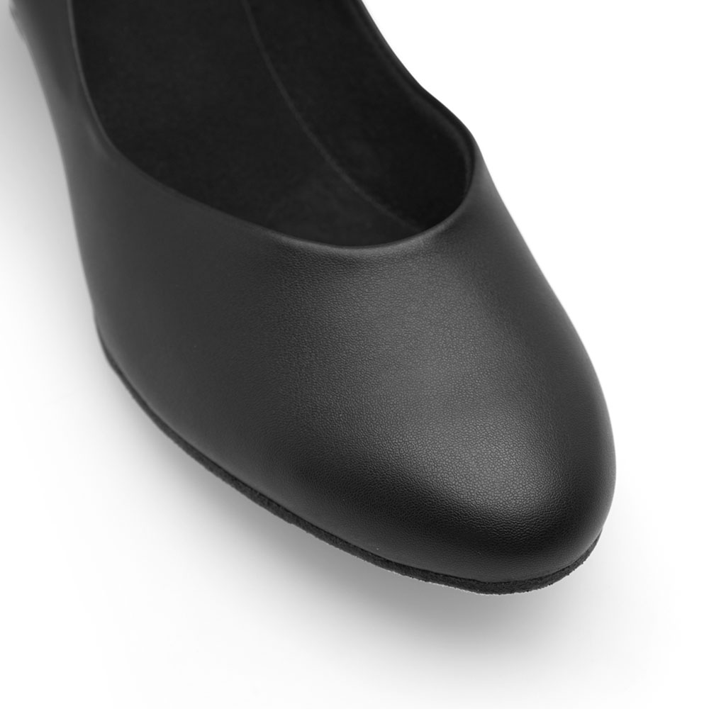 Damen Charakterschuhe mit Ristriemchen CH791 Damen Charakterschuhe Schwarz