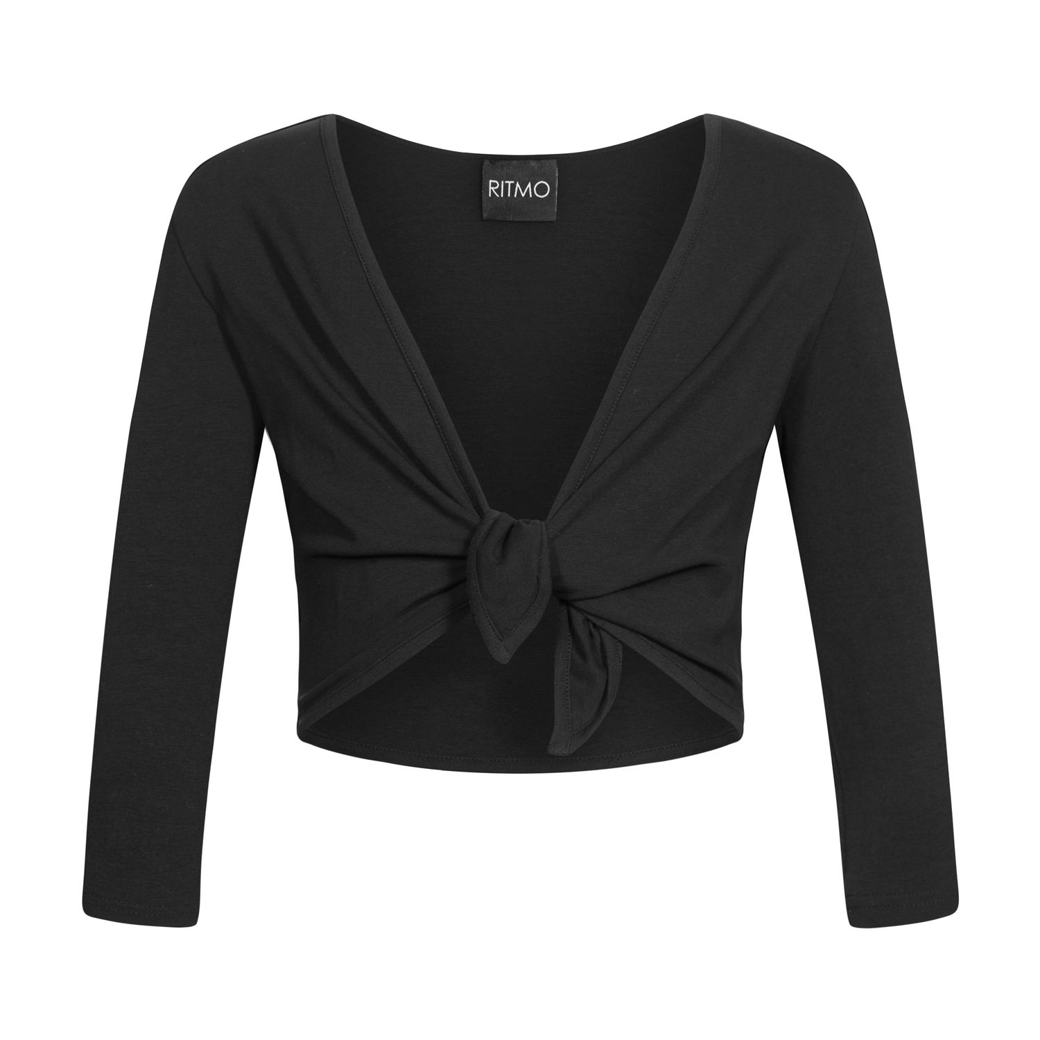 Women's and children's wrap jacket LS100 Damen und Kinder Wickeljacke schwarz