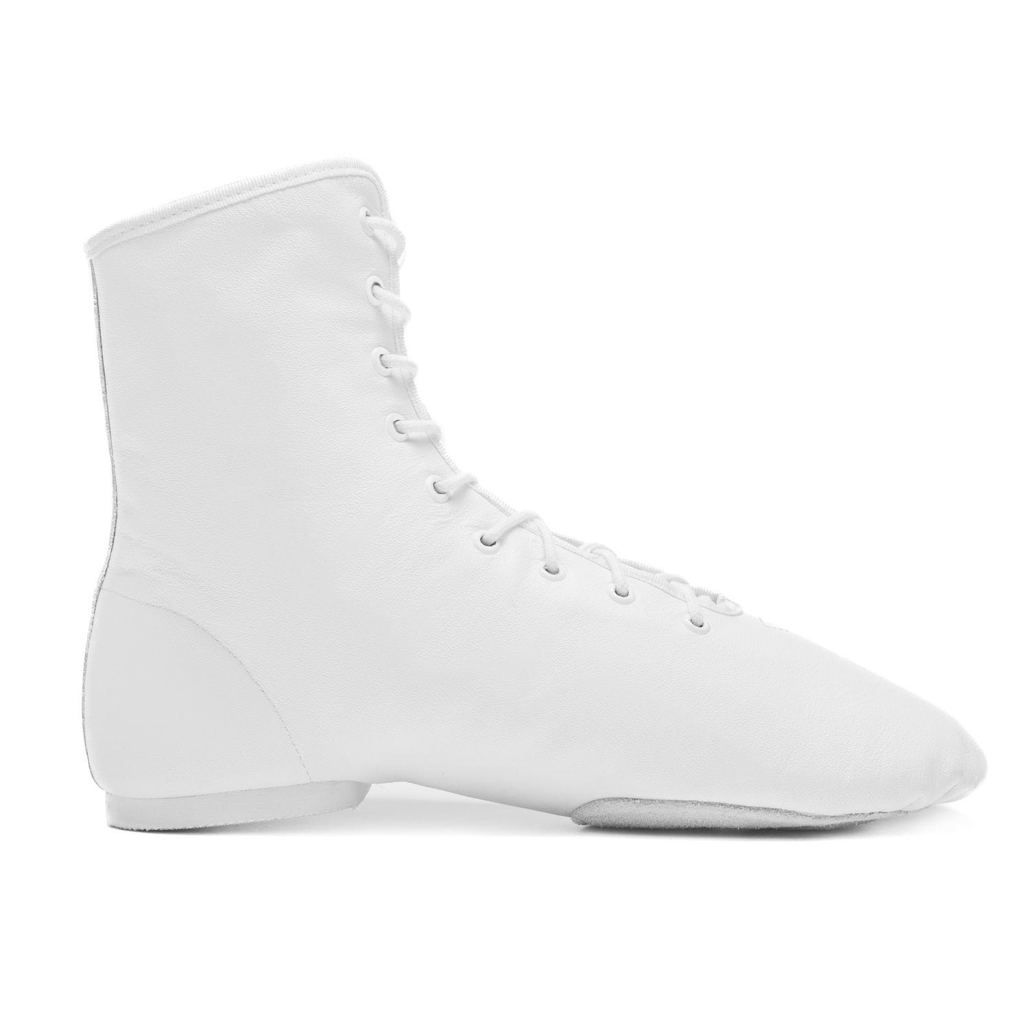 HIT IV Gardestiefel aus Leder hoch geschnitten mit geteilter Chromledersohle und Gummiabsatz 4127 Gardestiefel Hit IV geteilte Chromledersohle  hoher Schaft Weiß