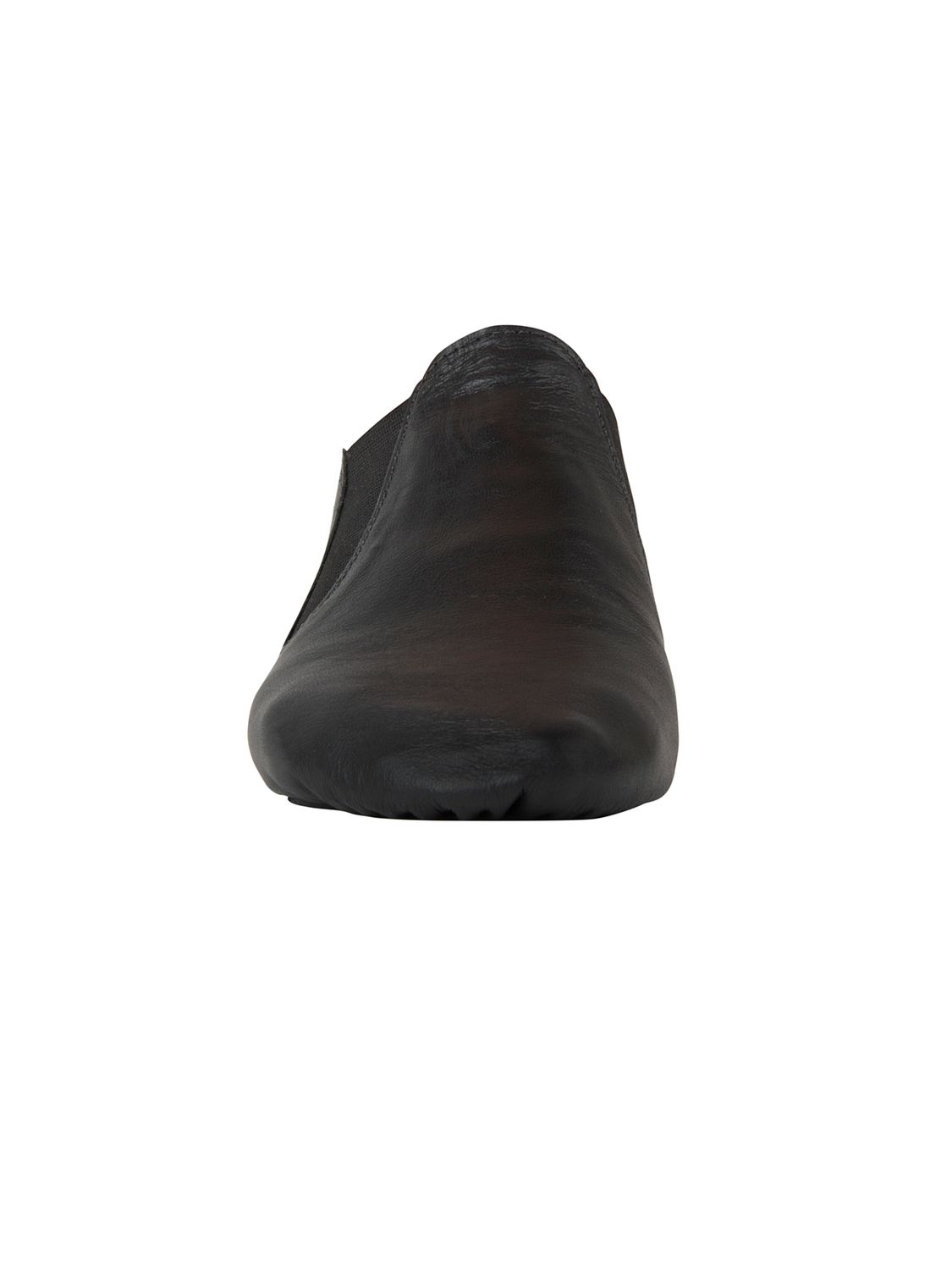 Jazzschuhe aus Leder und Gummizug mit geteilter Chromledersohle und Gummiabsatz JZE40A Jazzschuhe aus Leder mit Gummizug und geteilter Chromledersohle und Gummiabsatz schwarz