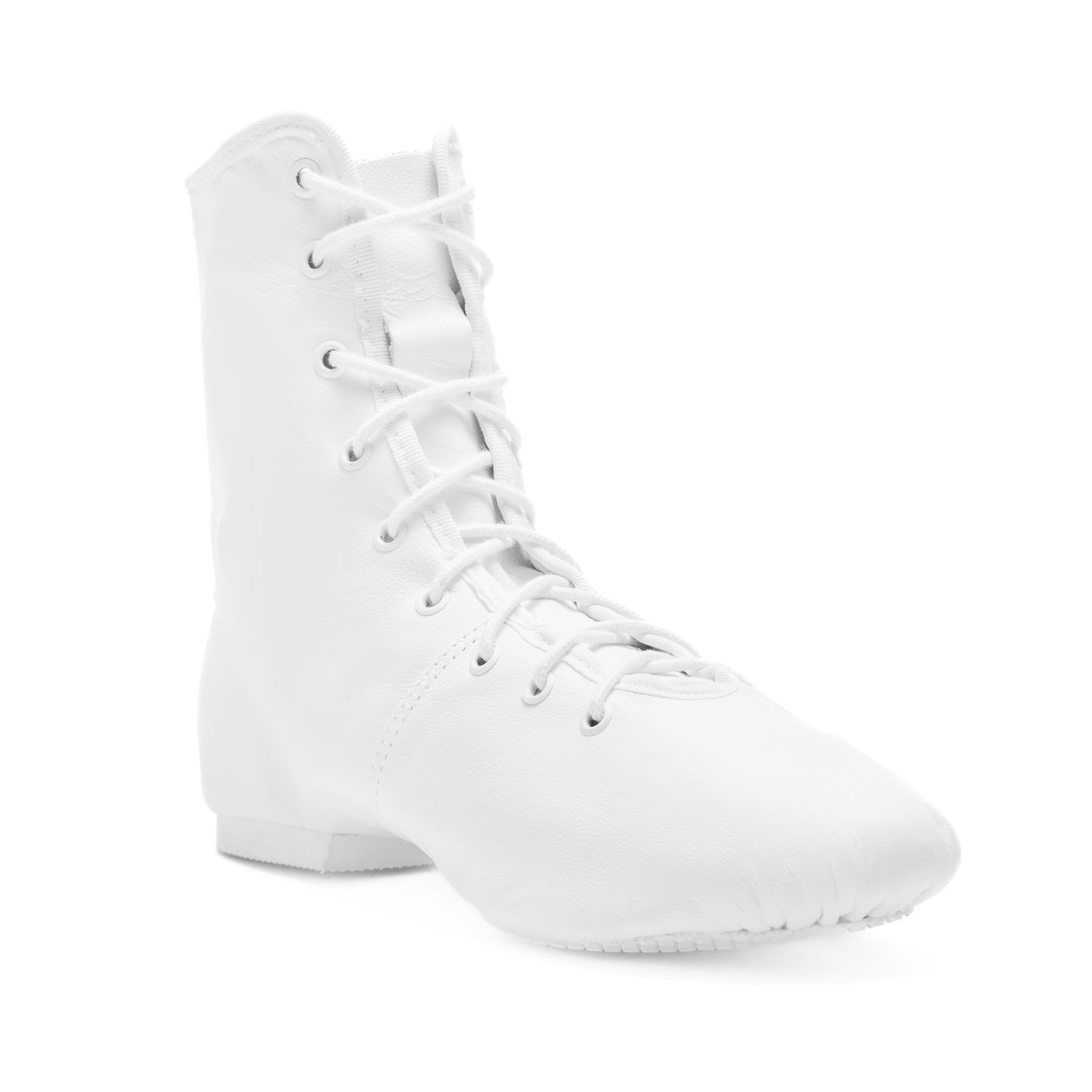 Hit II Gardestiefel aus Leder hoch geschnitten mit geteilter Gummisohle 4125 Weißer Gardestiefel, hoch, geteilte Sohle,  Damen Herren