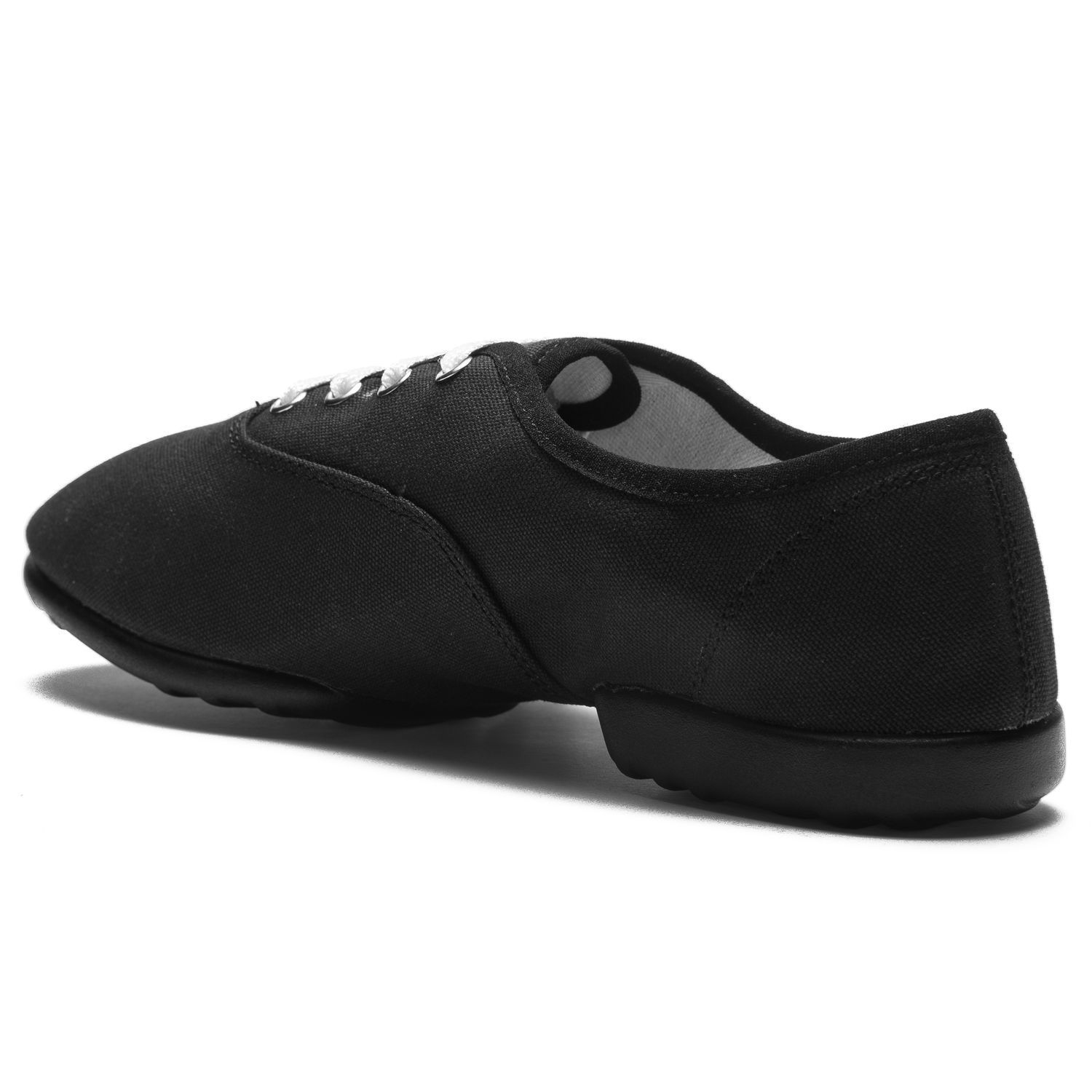 Bee Tanzsneaker vegan aus Leinen mit geteilter Chromledersohle 1515 Bee Tanzsneaker vegan aus Leinen mit geteilter Chromledersohle schwarz