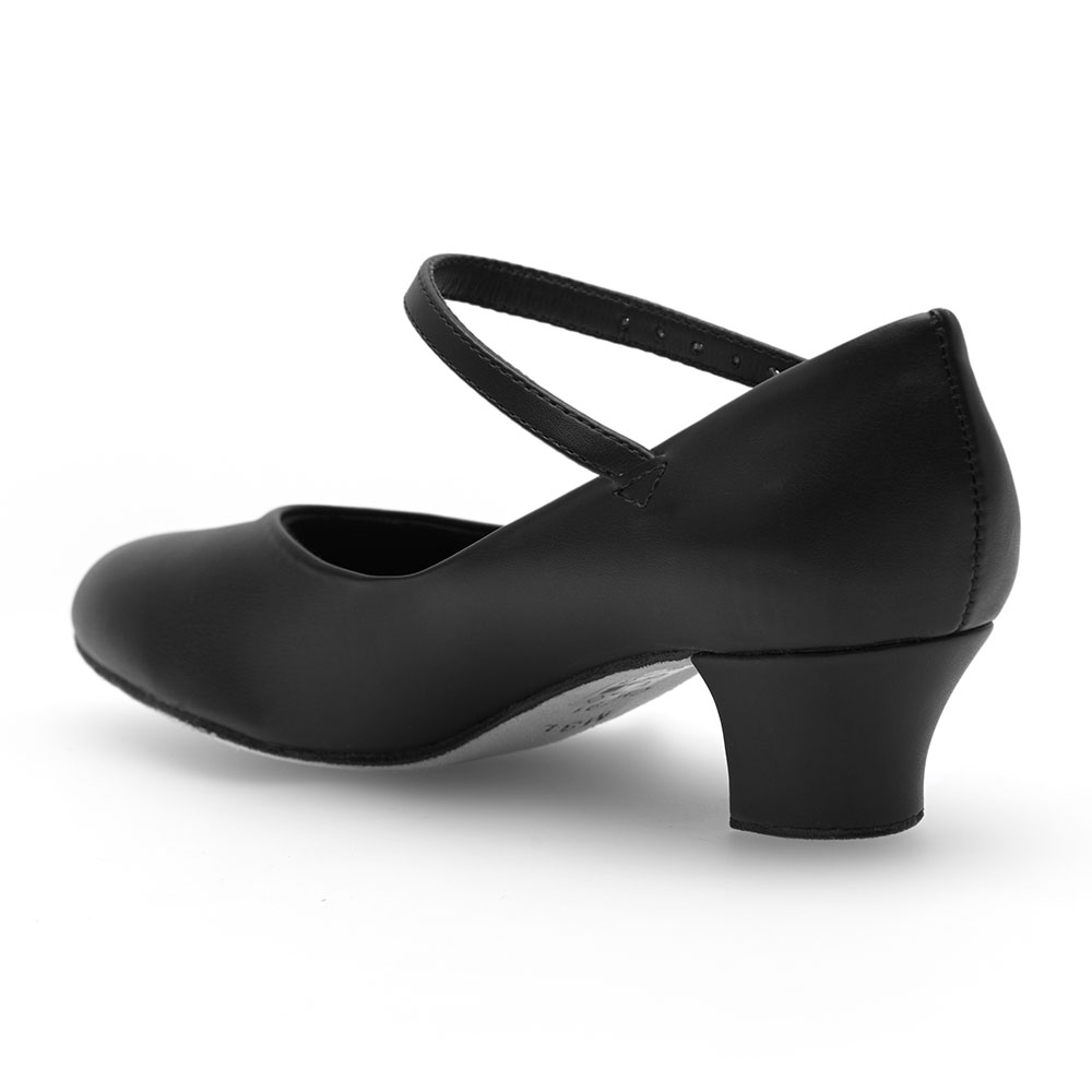 Damen Charakterschuhe mit Ristriemchen CH791 Damen Charakterschuhe Schwarz