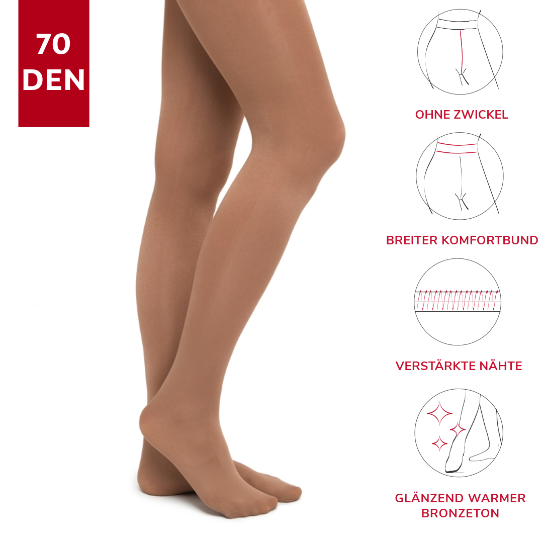 Shiny Tights Without Gusset Stella 124
Rumpf Glossy tights "Stella" 124 Gardetanz Strumpfhose