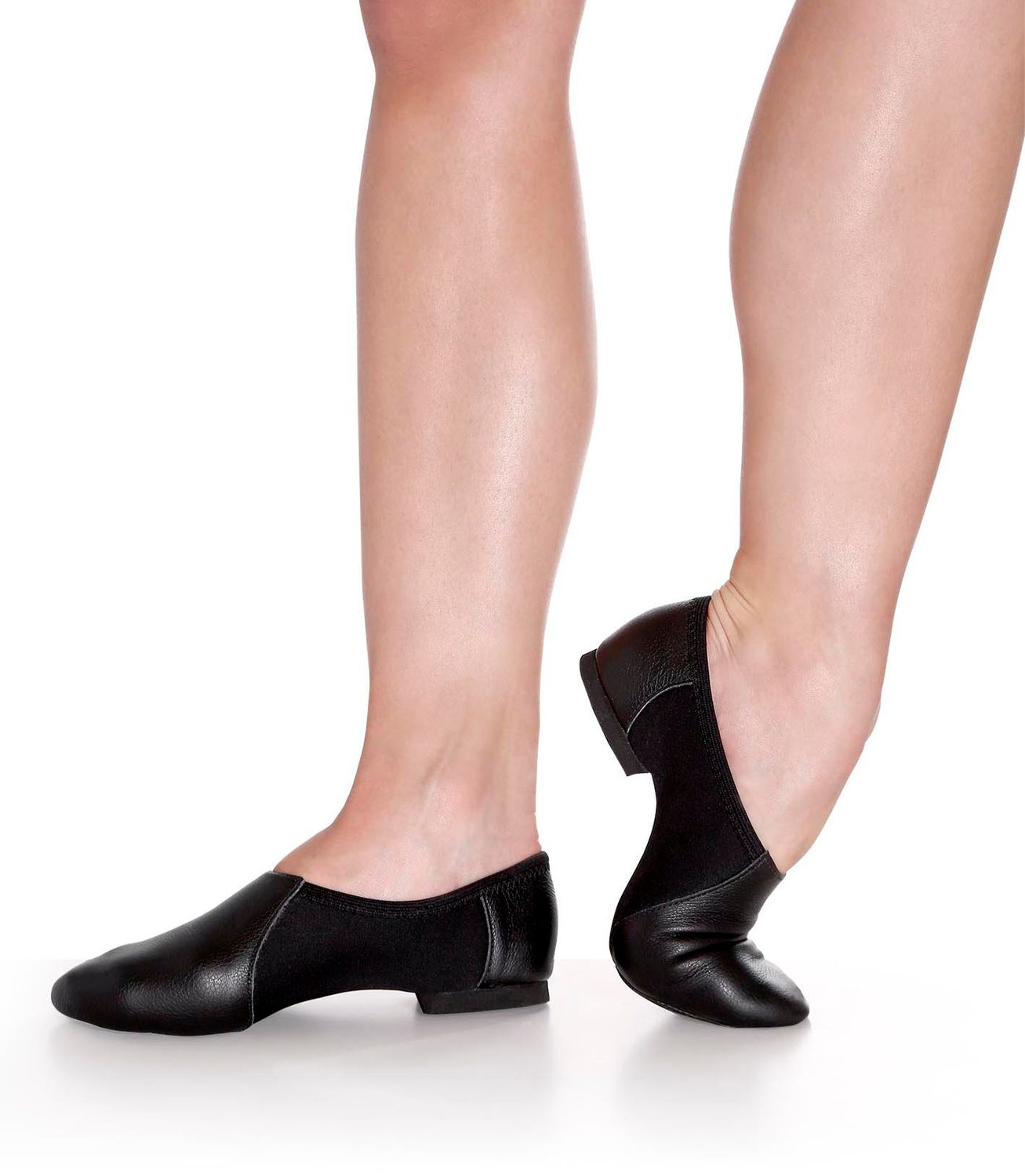So Danca Jazz Shoes Width M JZ76A  Jazzschuh mit geteilter Chromledersohle Schwarz