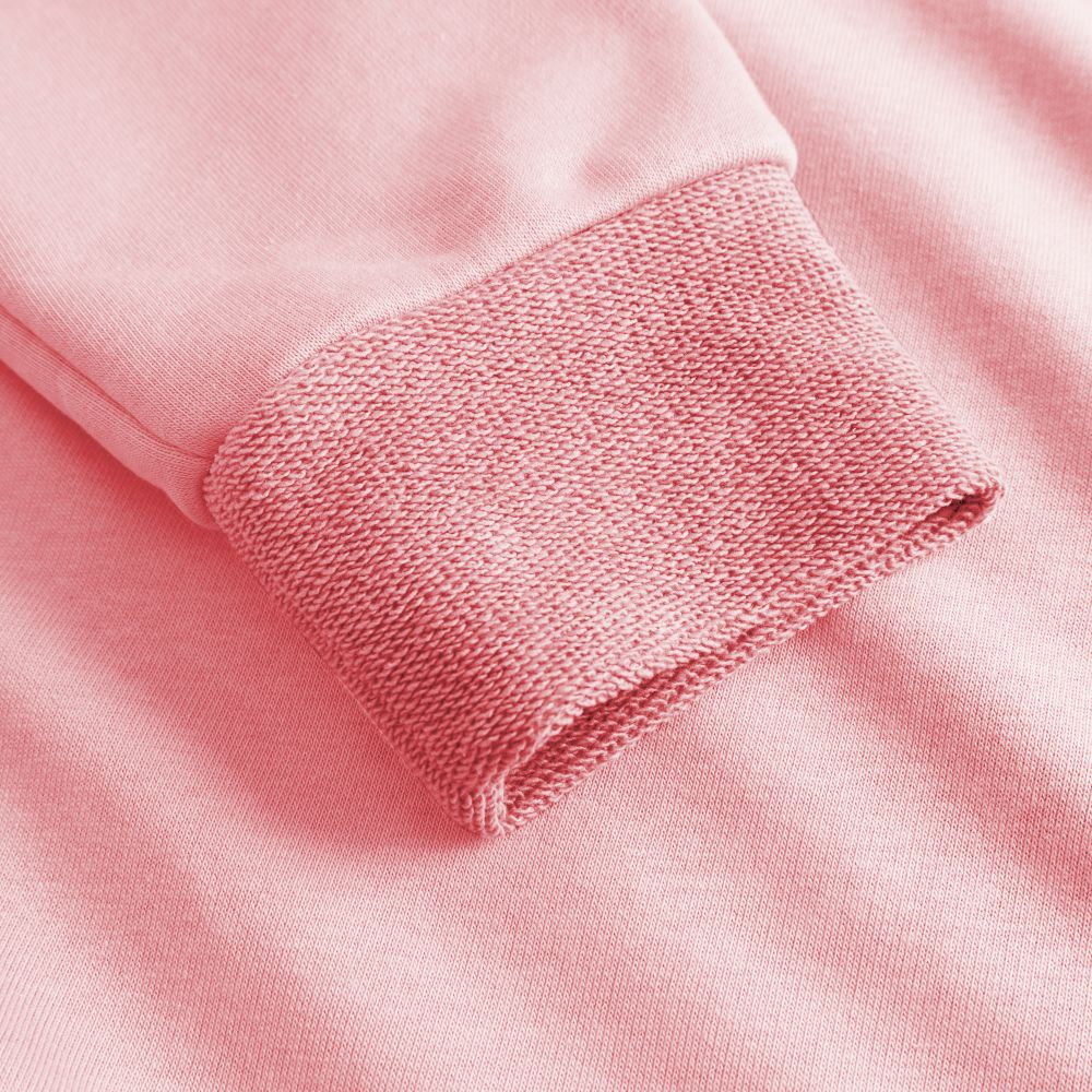 Damen Sweatshirt mit Half-Zip Pink