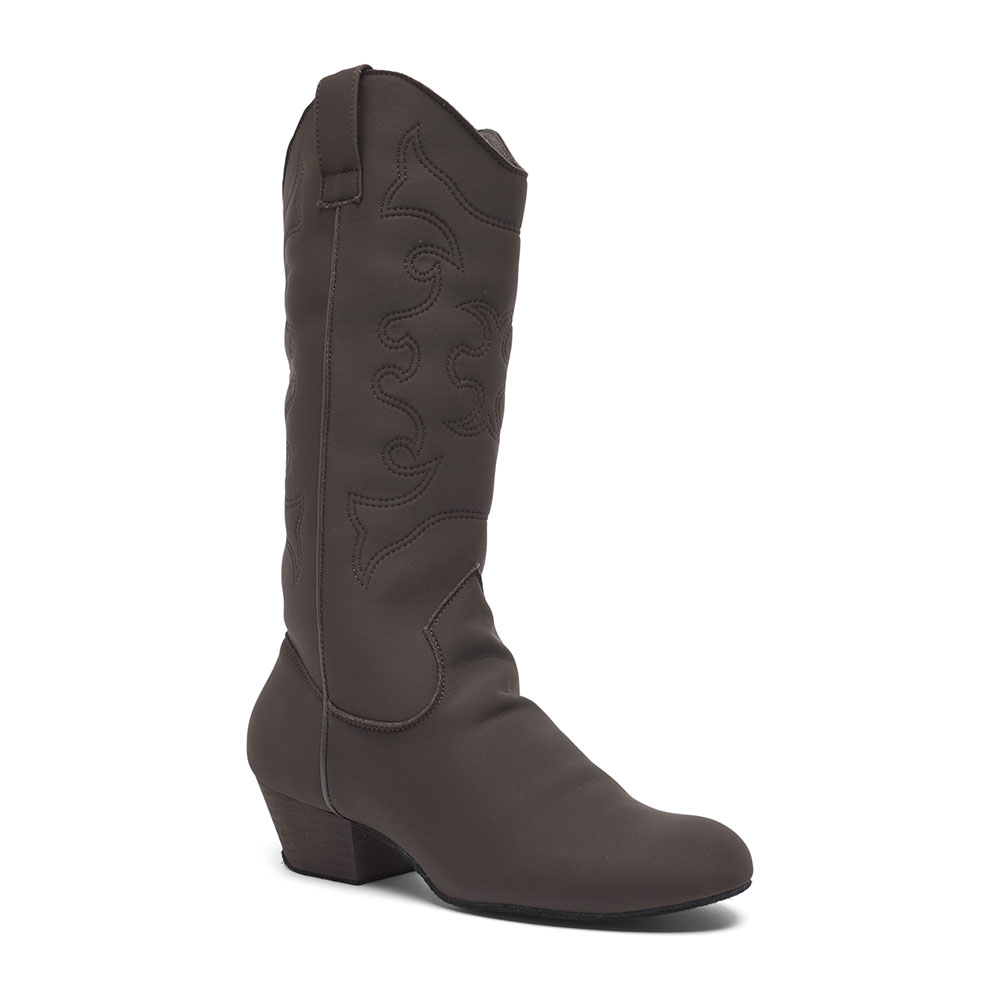 Cody Line Dance Stiefel aus Stretchgewebe (Lycra) mit Chromledersohle 8811 Cody Line Dance Stiefel aus Stretchgewebe (Lycra) mit Chromledersohle braun