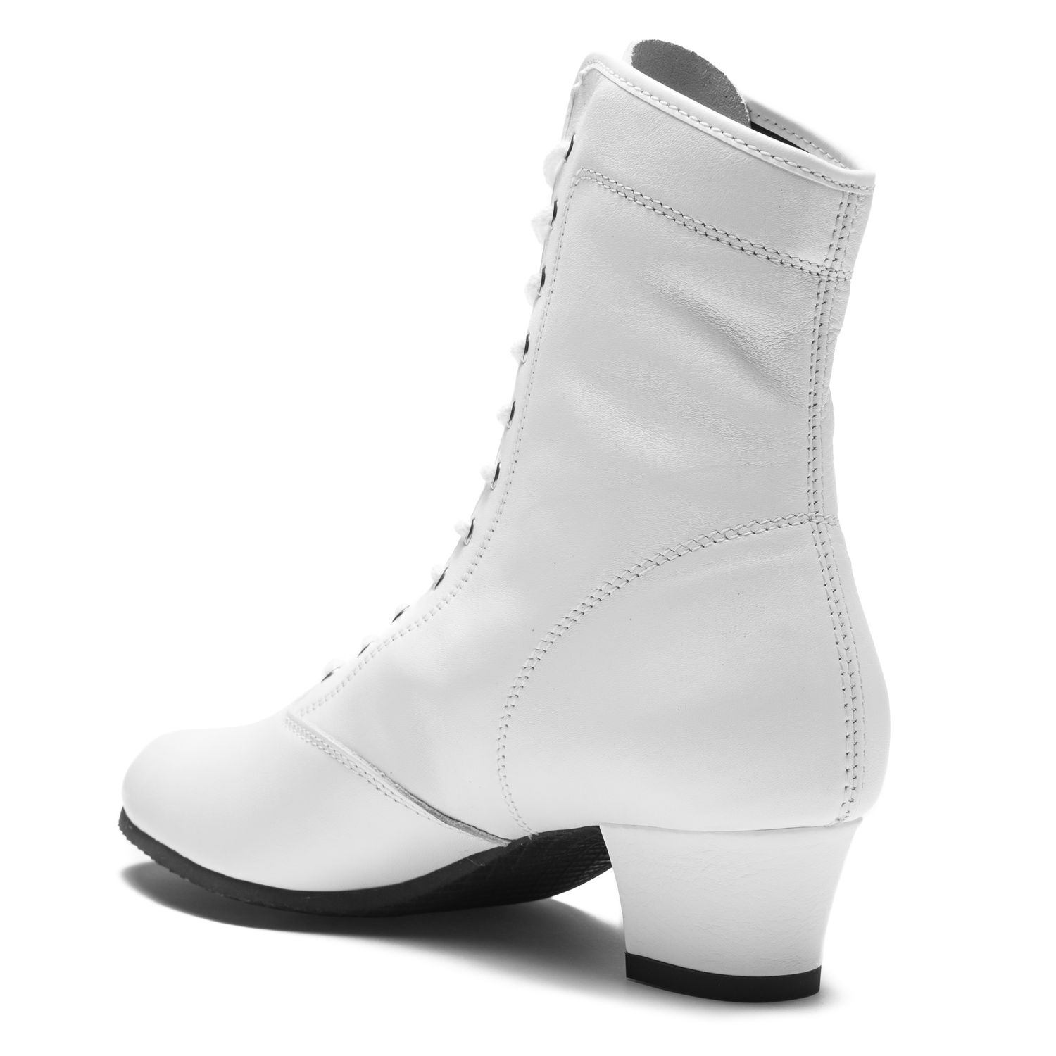 Lola Gardestiefel mit Ösen aus Leder mit Porosohle 8915 Lola Gardestiefel mit Ösen aus Leder mit Porosohle weiß