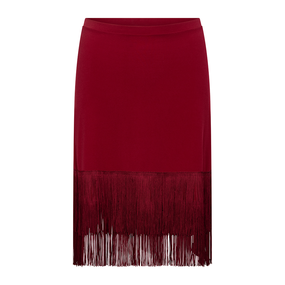 Damen Rock mit 2 Reihen Fransen Ute RU5141