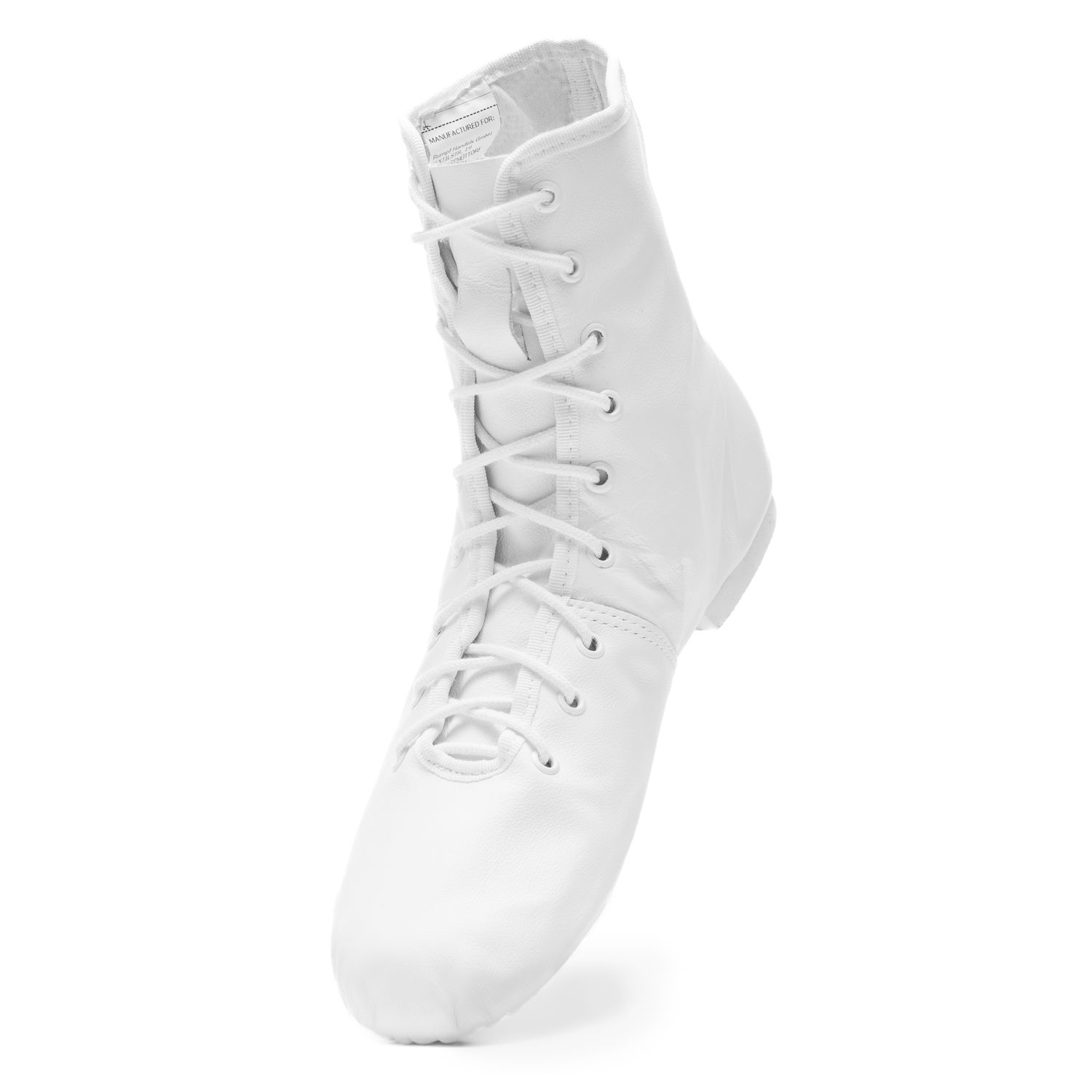 Hit II Gardestiefel aus Leder hoch geschnitten mit geteilter Gummisohle 4125 Weißer Gardestiefel, hoch, geteilte Sohle,  Damen Herren