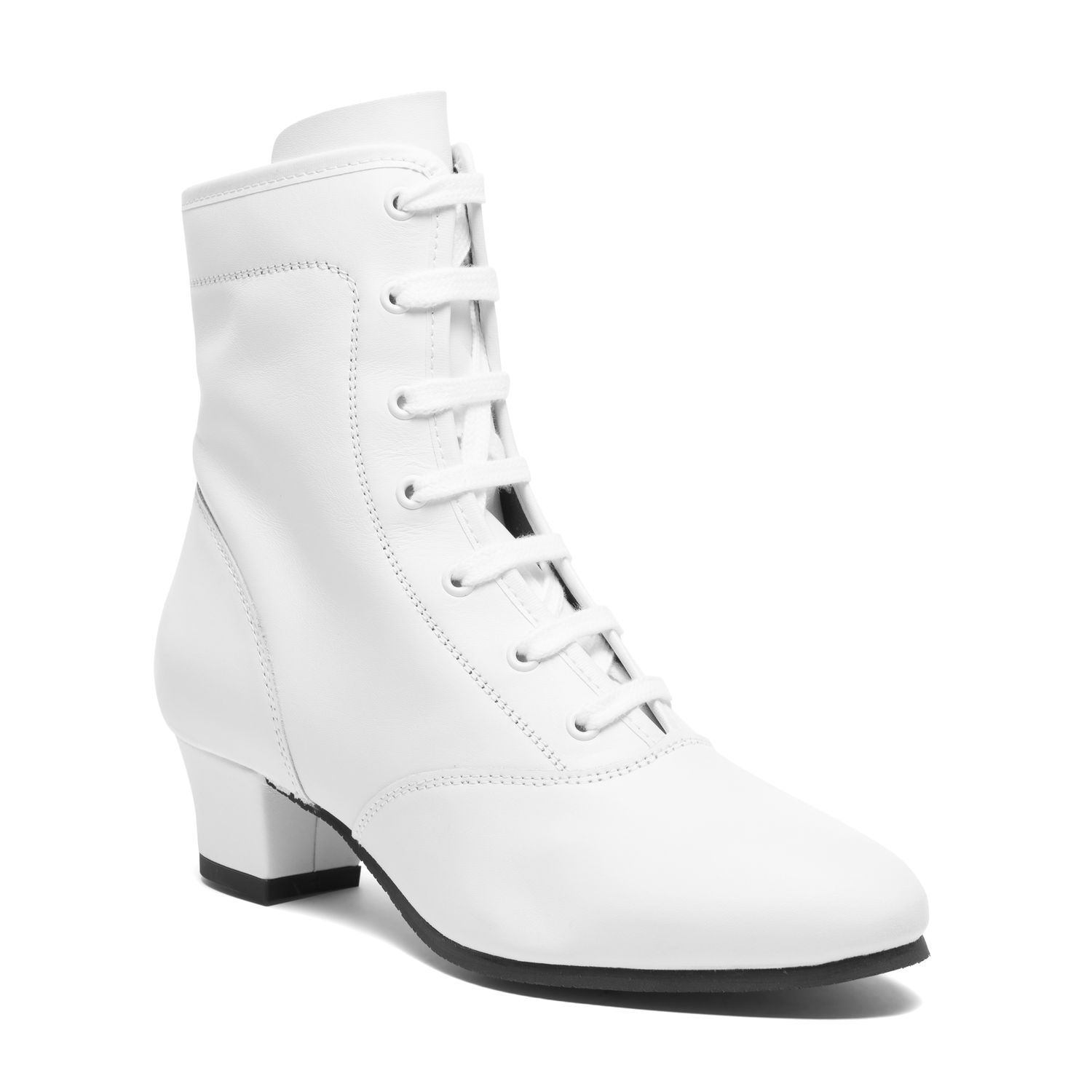 Linda Gardestiefel aus Leder mit Gummisohle 8930 Gardestiefel Weiß