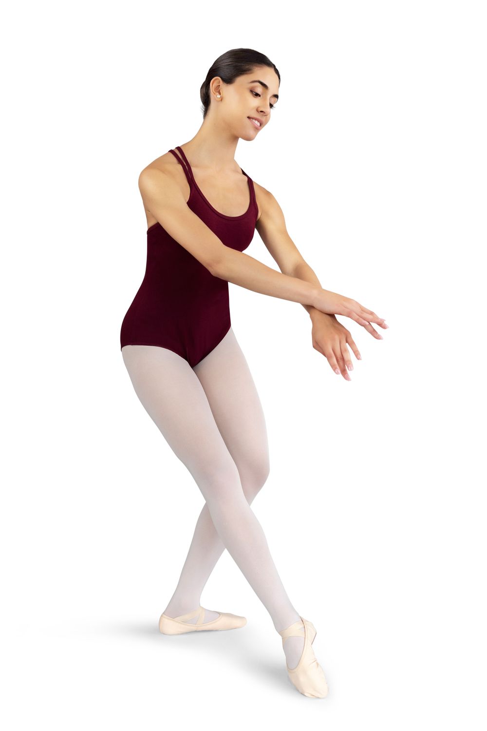 ballett-erklaerung Balletttrikot Burgunder ärmellos klassische Passform