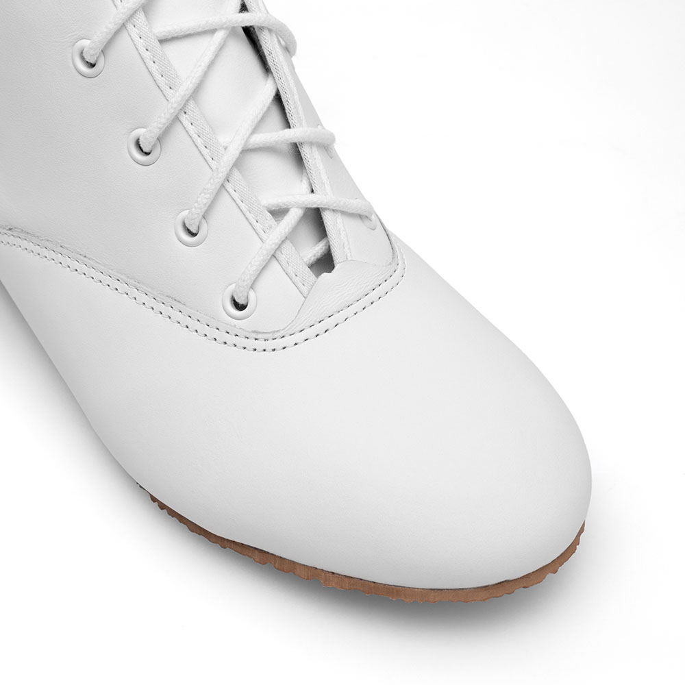 Traditions Gardestiefel  aus Leder mit Gummisohle 4150 Traditions Gardestiefel Leder mit Gummisohle Weiß