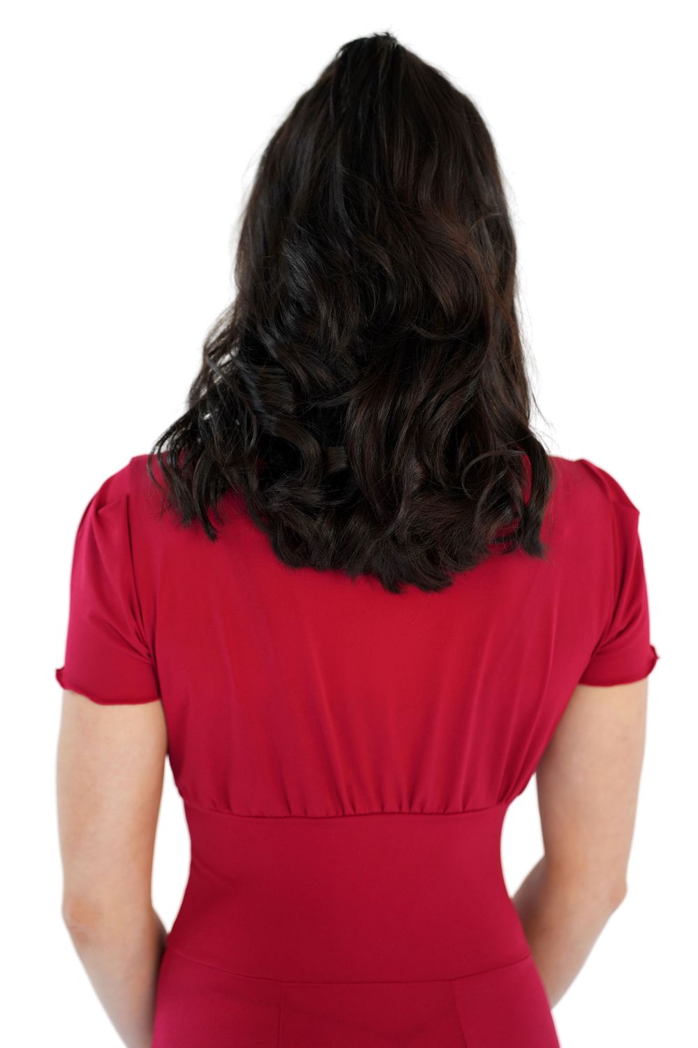 Damen Kleid mit Kurzarm Augusta RU5751 Damen Kleid mit Kurzarm Augusta  rot
